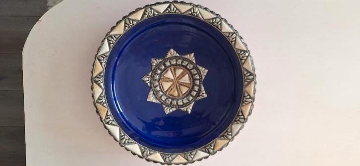 Marokkaanse Safi – Handgemaakt Keramiek, metaal en bot inleg, Antiek en Kunst, Antiek | Keramiek en Aardewerk, Ophalen