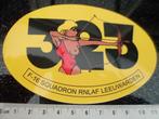 sticker squadron 323 F-16 rnlaf leeuwarden logo pijl en boog, Verzenden, Zo goed als nieuw, Bedrijf of Vereniging