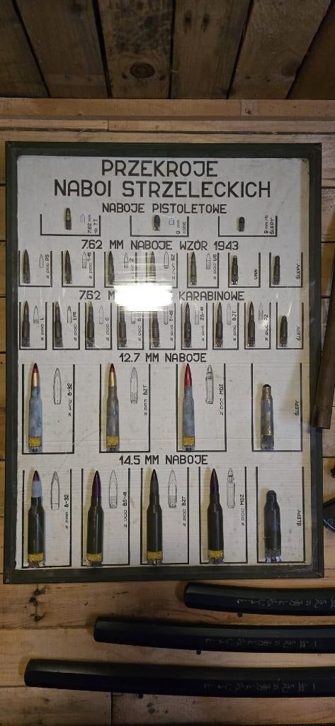 Doorsnede munitie display, Ophalen, Zo goed als nieuw