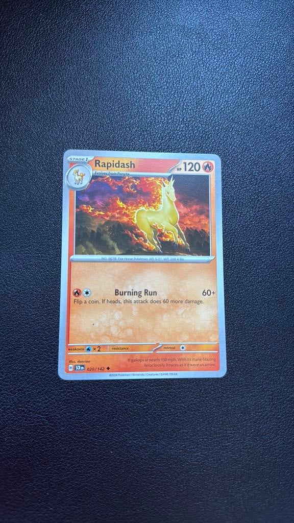 Rapidash 020 Pokémon, Ophalen of Verzenden, Zo goed als nieuw