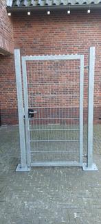 Heras Looppoort, Ophalen, Zo goed als nieuw, IJzer, Dubbelstaafmat hekwerk