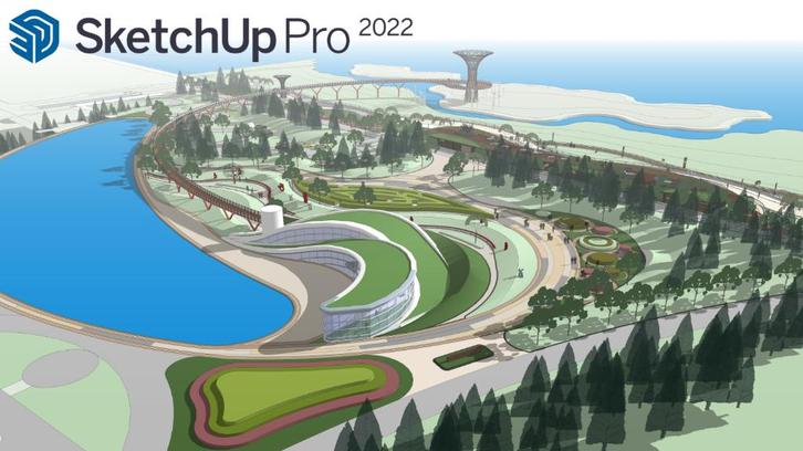 Sketchup Pro 2022, Computers en Software, Ontwerp- en Bewerkingssoftware, Zo goed als nieuw, Windows, Ophalen of Verzenden
