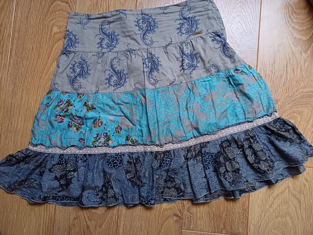 rok dept 42 blauw grijs, Dept, Ophalen of Verzenden, Knielengte