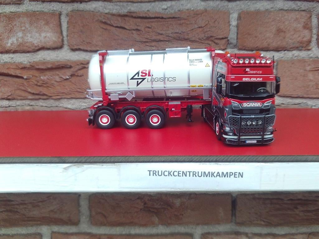 Tekno  Scania  S 530  V8  van  SL  Logistics., Ophalen of Verzenden, Nieuw, Bus of Vrachtwagen, Tekno