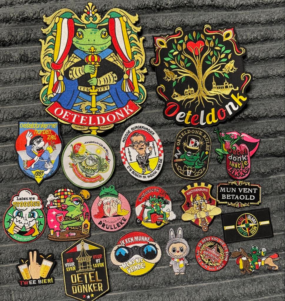 Oeteldonk emblemen gezocht? Hier zijn ze!, Ophalen of Verzenden, Nieuw, Materiaal