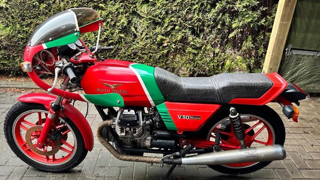 Moto Guzzi V50 Monza, 2 cilinders, Occasion, Particulier, Handgeschakeld