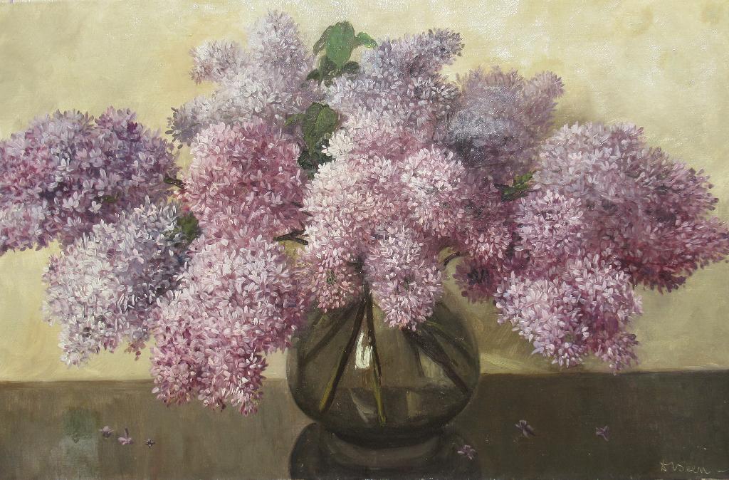 Daniël Been (1885-1967): Seringen in glazen vaas, Ophalen