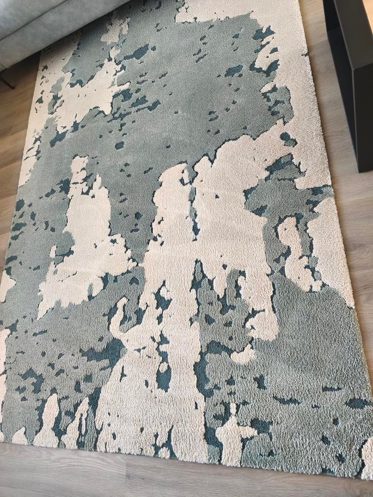 Te koop, mooi zgan vloerkleed ringklocka Ikea., Ophalen, 150 tot 200 cm, 200 cm of meer, Zo goed als nieuw