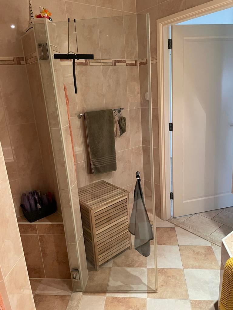 Glazen douche deur, Ophalen, Overige typen, 50 tot 100 cm, Zo goed als nieuw