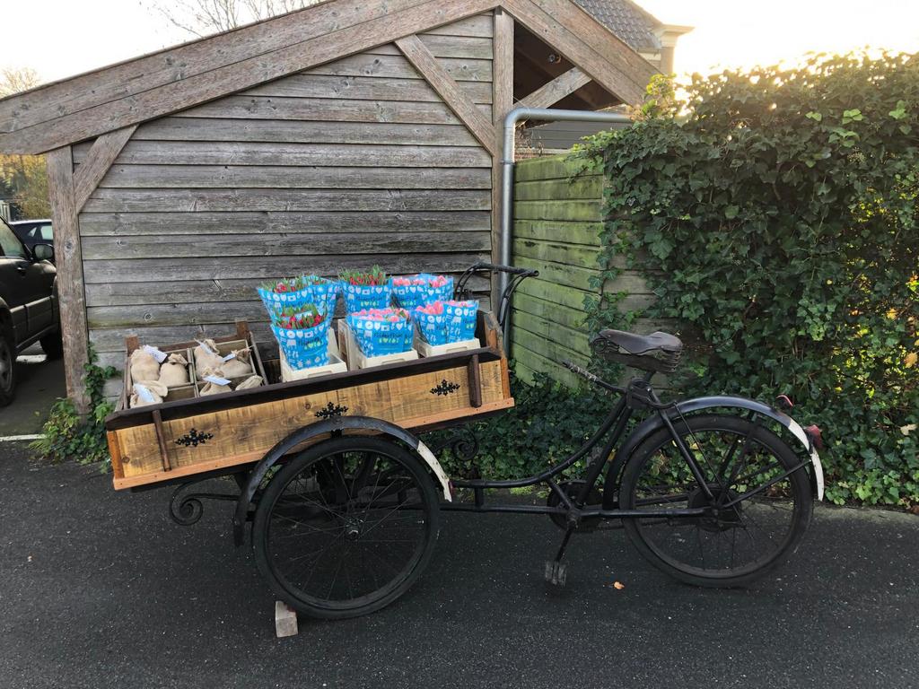 Antieke bakfiets met verkoop stalletje / marktkraam – uniek!, Ophalen, Gebruikt, 1 kind