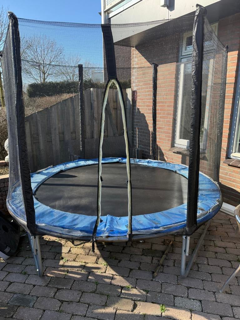Trampoline met veiligheidsnet, Ophalen, Gebruikt