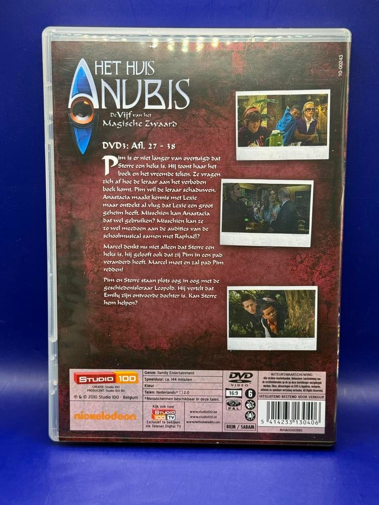 Het Huis Anubis: De Vijf van het Magische Zwaard - DVD 3, Avontuur, Verzenden, Alle leeftijden, Zo goed als nieuw