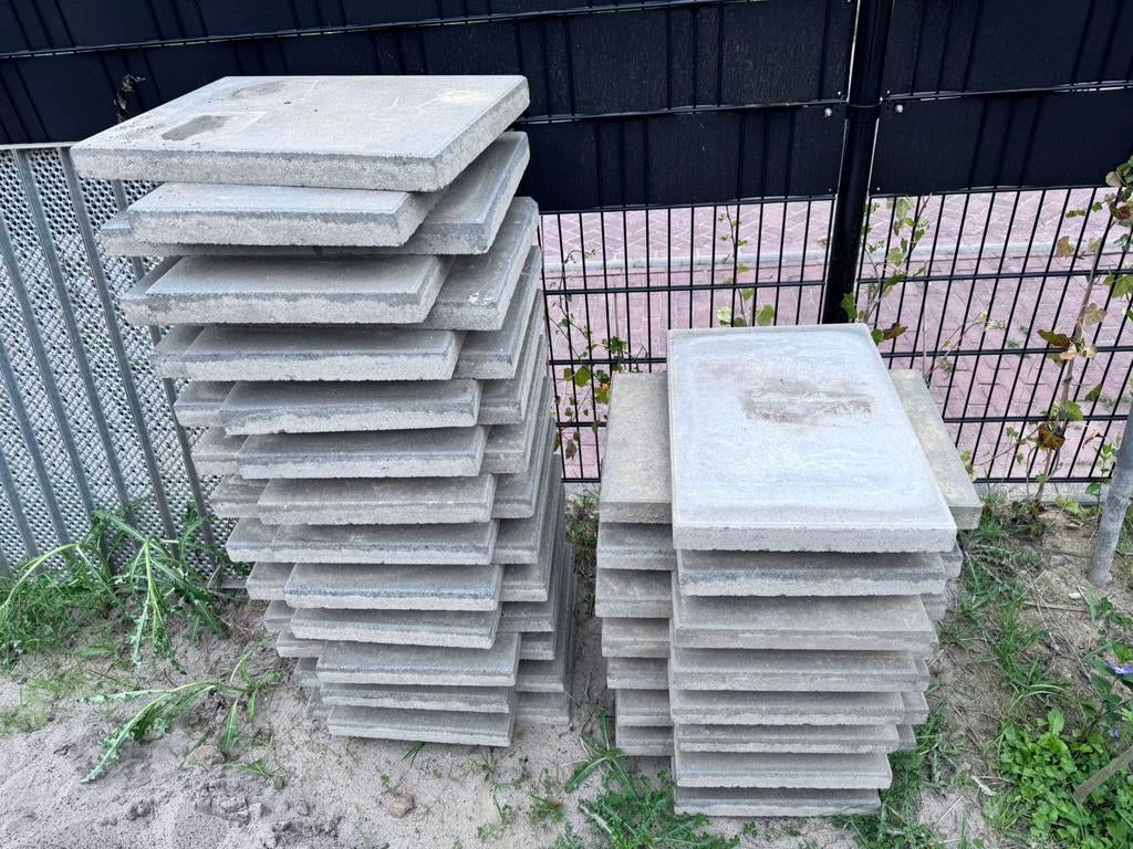 Betontegels 60x40x5 grijs nieuw gratis, Ophalen, Zo goed als nieuw, Beton, Terrastegels