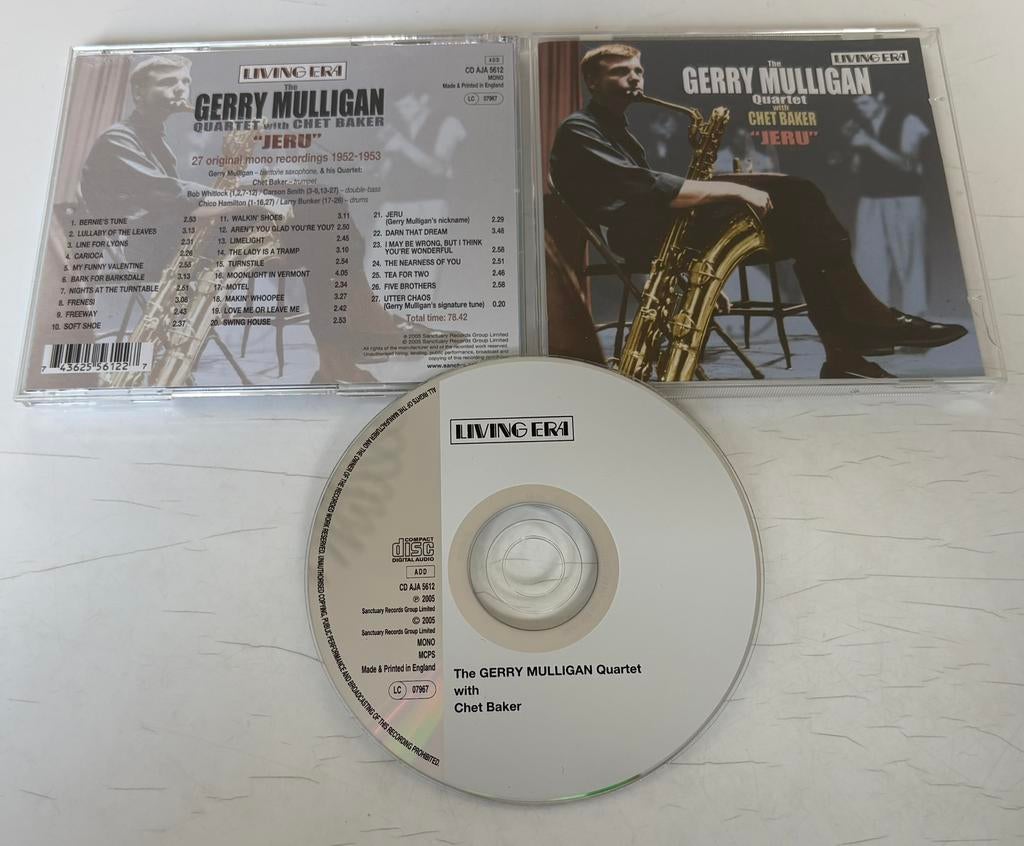 Gerry Mulligan Quartet with Chet Baker -Jeru (nieuwstaat), Ophalen of Verzenden, 1980 tot heden, Zo goed als nieuw, Jazz