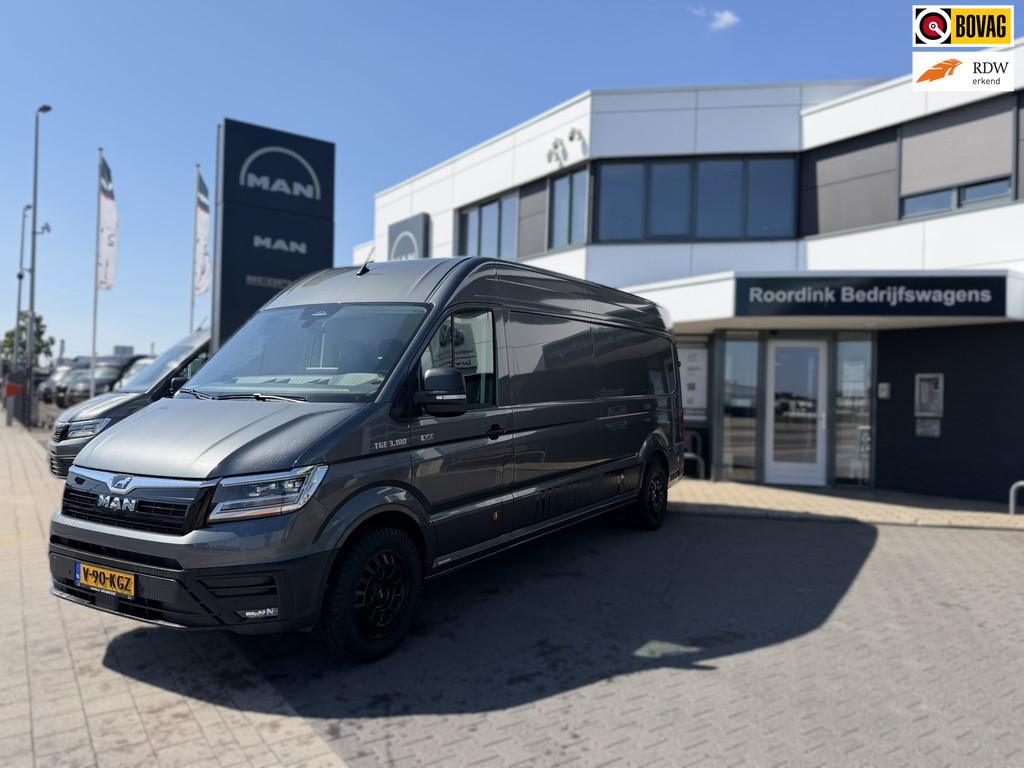 MAN TGE 3.180 Lang L4 Hoog 4x4 HD, Auto's, Automaat, Stof, 4 cilinders, Origineel Nederlands