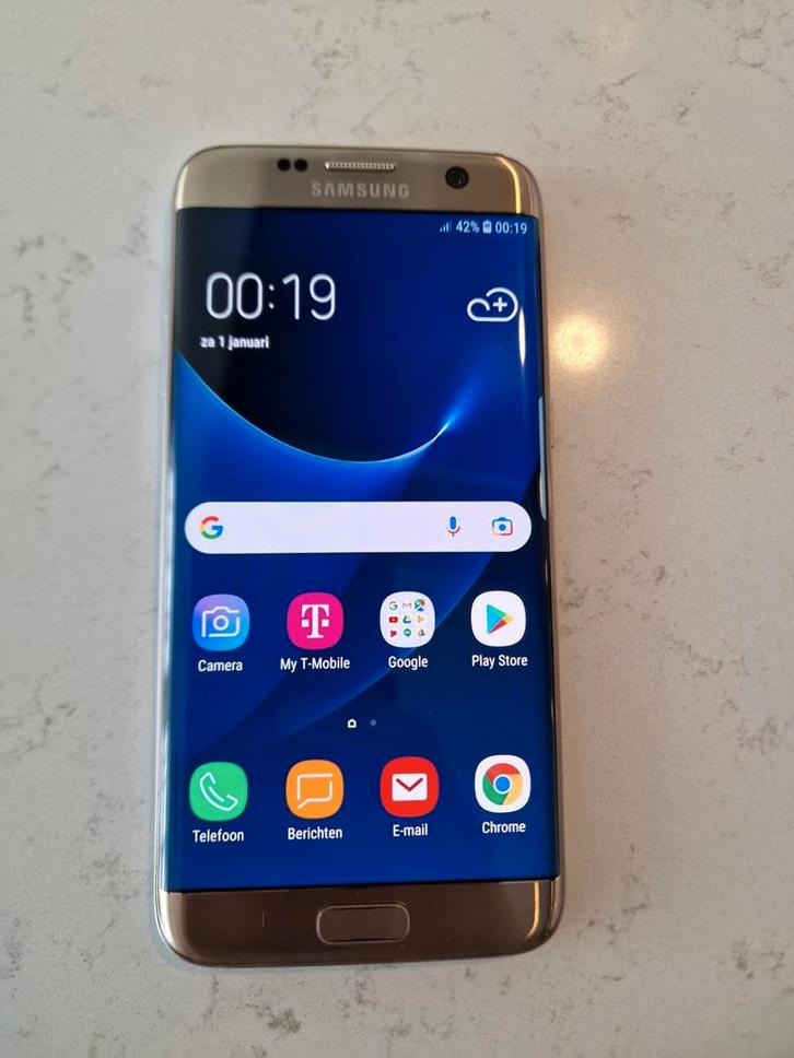 Samsung Galaxy S7 Edge Goud, Telecommunicatie, Mobiele telefoons | Samsung, Gebruikt, Galaxy S2 t/m S9, 32 GB, Zonder abonnement