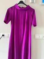 LaDress fuchsia travelstof jurk maat M, Maat 38/40 (M), Ophalen of Verzenden, Zo goed als nieuw, Knielengte