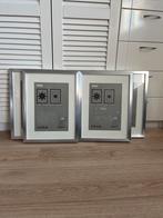 IKEA RIBBA Fotolijsten - Set van 4 zilverkleurige lijsten, Ophalen of Verzenden, Zo goed als nieuw, Metaal of Aluminium, 50 tot 75 cm