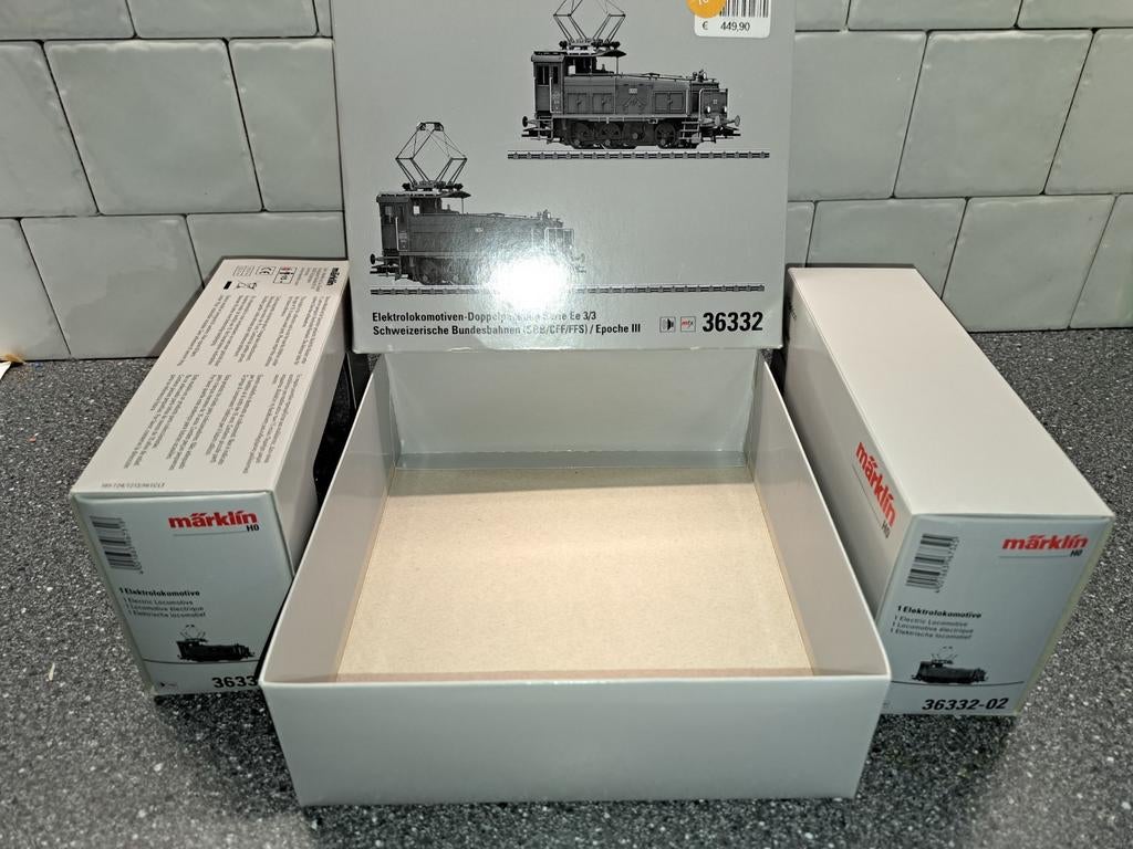 Marklin lege lok set doos sbb 36332, Hobby en Vrije tijd, Modeltreinen | H0, Wisselstroom, Locomotief, Ophalen of Verzenden, Zo goed als nieuw