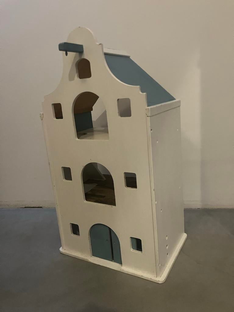 Uniek Amsterdams grachtenpand poppenhuis, Ophalen, Gebruikt, Poppenhuis