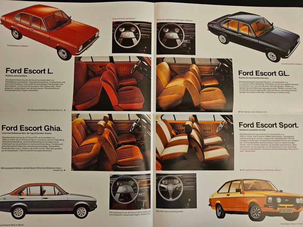 Brochure Ford Escort 1979, Ophalen of Verzenden, Zo goed als nieuw, Ford
