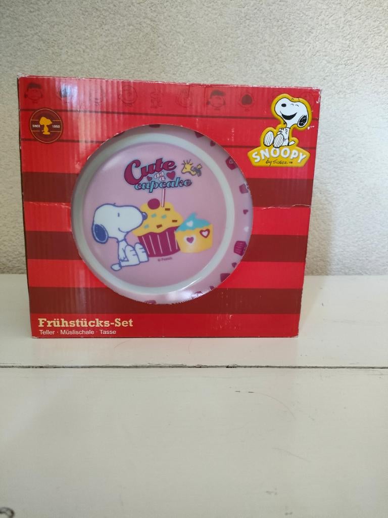 Ontbijtset Snoopy T.e.a.b., Ophalen of Verzenden, Nieuw