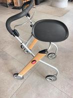 Trust thuis rollator met dienblad hout/rvs, Diversen, Rollators, Ophalen, Zo goed als nieuw