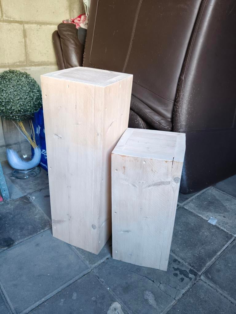 2 zuilen stijgerhout, Ophalen of Verzenden