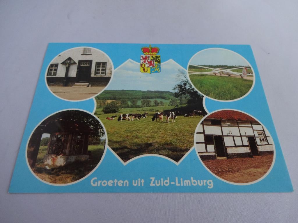 Ansichtkaart Groeten uit Limburg (Schinveld) Beekdaelen, Ophalen of Verzenden, 1960 tot 1980, Ongelopen, Limburg