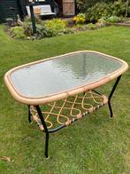 Vintage rotan tafeltje, Ophalen of Verzenden, Huis en Inrichting