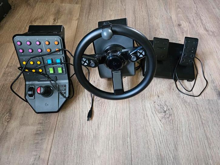 Logitech Stuur Saitek Sidepanel voor Farming Simulator, Spelcomputers en Games, Games | Pc, Zo goed als nieuw, Simulatie, 1 speler