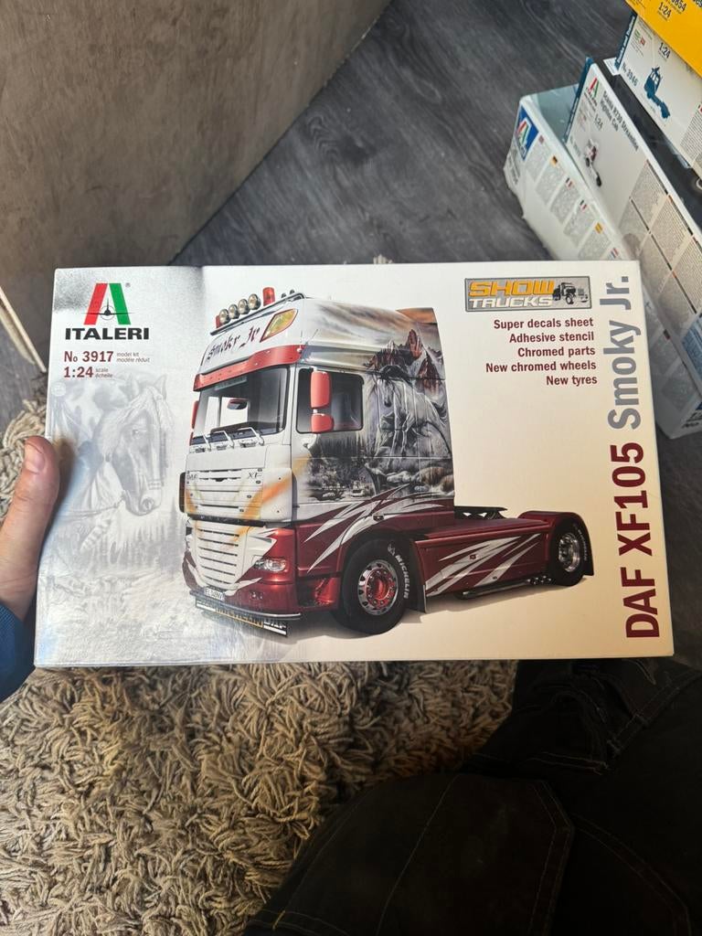 Daf xf 105, Hobby en Vrije tijd, Modelbouw | Auto's en Voertuigen, Italeri, Groter dan 1:32, Ophalen of Verzenden, Zo goed als nieuw