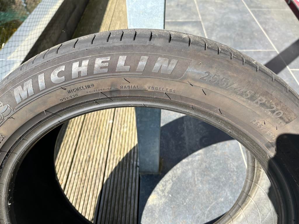 4x Michelin auto banden 255 / 45 R 20, Gebruikt, Ophalen of Verzenden, Band(en), Personenwagen