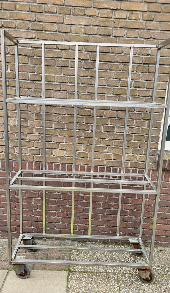 Hoge Robuuste RVS kar, 100 liter of meer, Ophalen, Transportkar