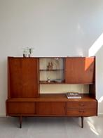 Vintage teakhouten highboard/kast, jaren 60/midcentury, Ophalen, Scandinavisch, retro, midcentury, jaren 60, Gebruikt, 1 of 2 laden