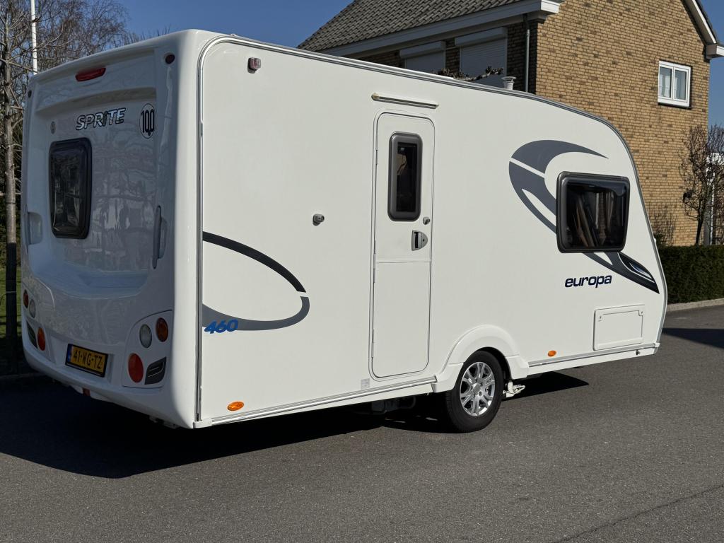 Sprite Europa 460 Mover,Voortent,topcaravan, Caravans en Kamperen, Caravans, Standaardzit, Schokbreker, Tot en met 2, Bedrijf