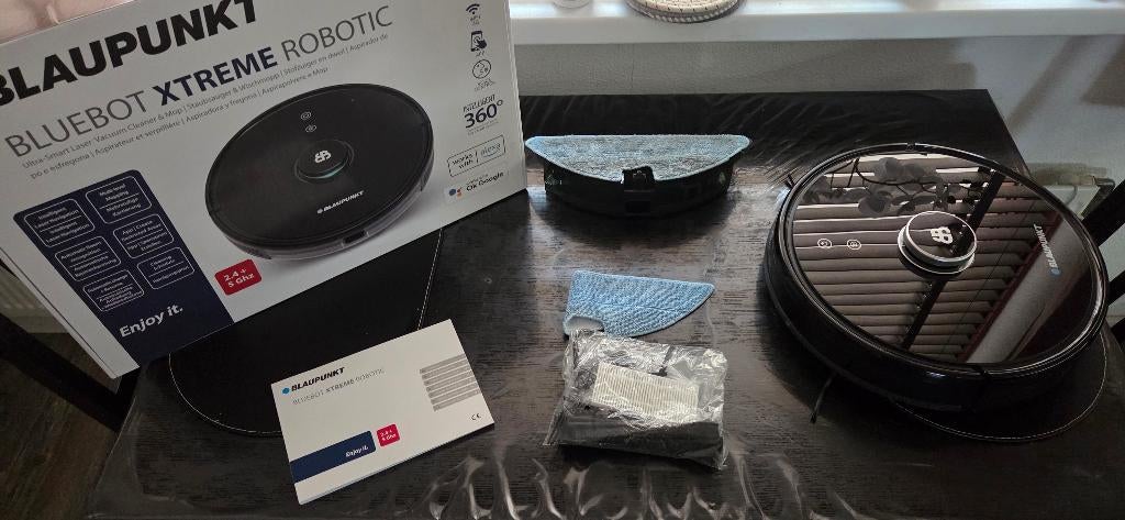 blaupunkt bluebot xtreme met dweilfunktie, Ophalen of Verzenden, Zo goed als nieuw, Reservoir, Robotstofzuiger