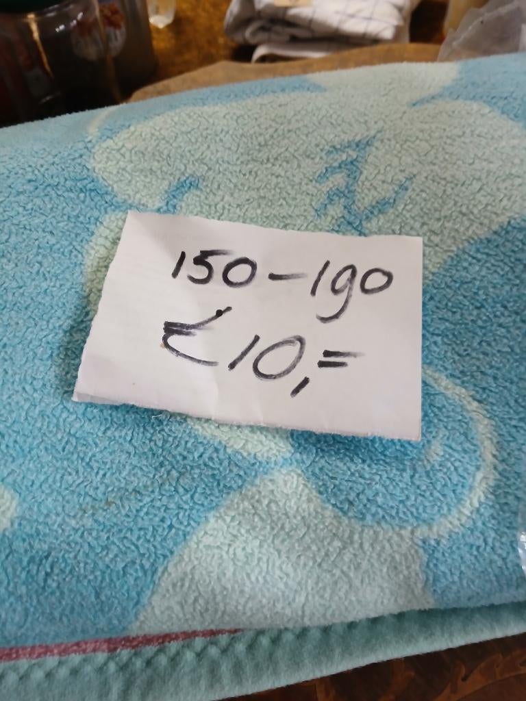 katoenen deken, Ophalen of Verzenden, Gebruikt, 100 cm of meer, Deken