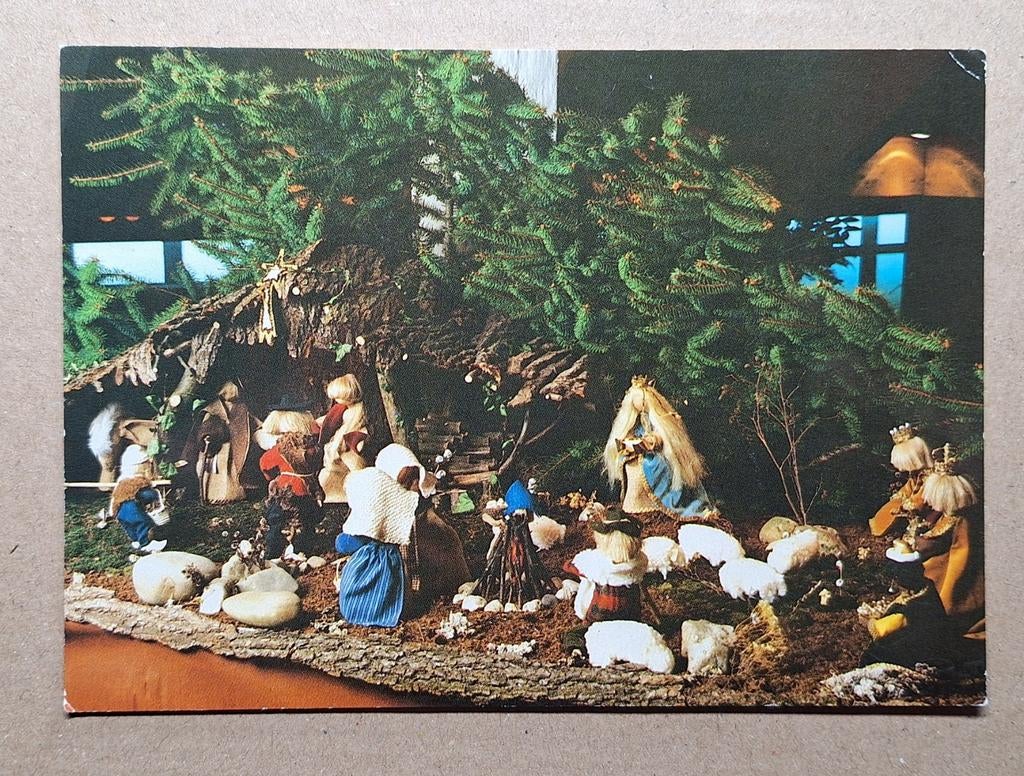 Kerststalletje. Feestdagengroet Duits hotel., Ophalen of Verzenden, 1980 tot heden, Ongelopen, Overige thema's