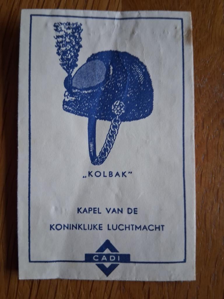 Suikerzakje #621 Kolbak koninklijke luchtmacht, Verzenden, Nederland