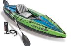 Intex Challenger K1 opblaasbare kajak met pomp en peddel, Ophalen, Opblaasbaar, Zo goed als nieuw, 1-persoons