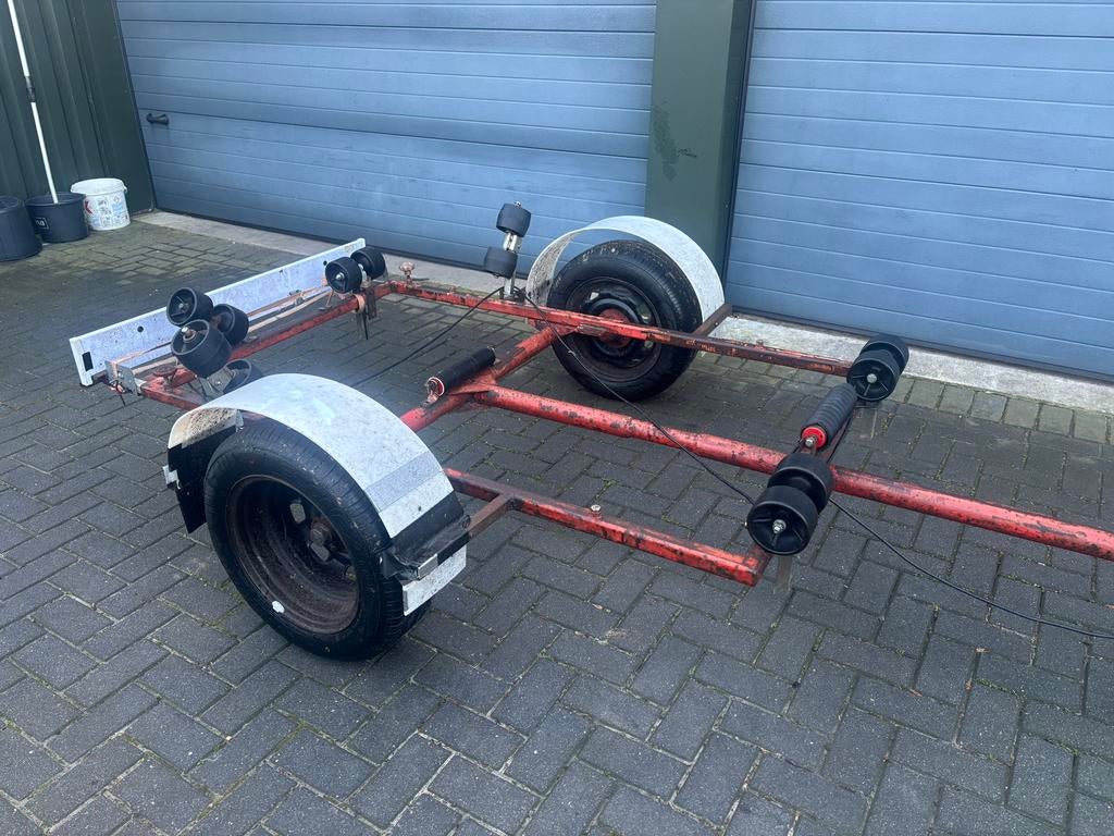 Kleine Boottrailer zie foto s, Auto diversen, Aanhangers en Bagagewagens, Ophalen, Gebruikt