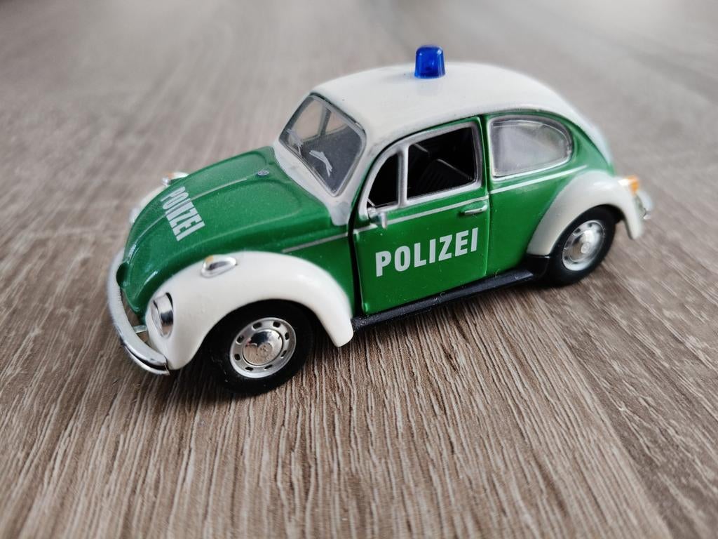 Cararama Volkswagen Kever Polizei 1:43, zgan, Ophalen of Verzenden, Zo goed als nieuw, Auto