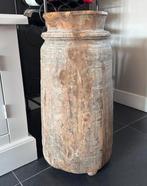 Hoge Naga houten waterkruik pot sober, Ophalen, Overige materialen, Gebruikt, Overige kleuren