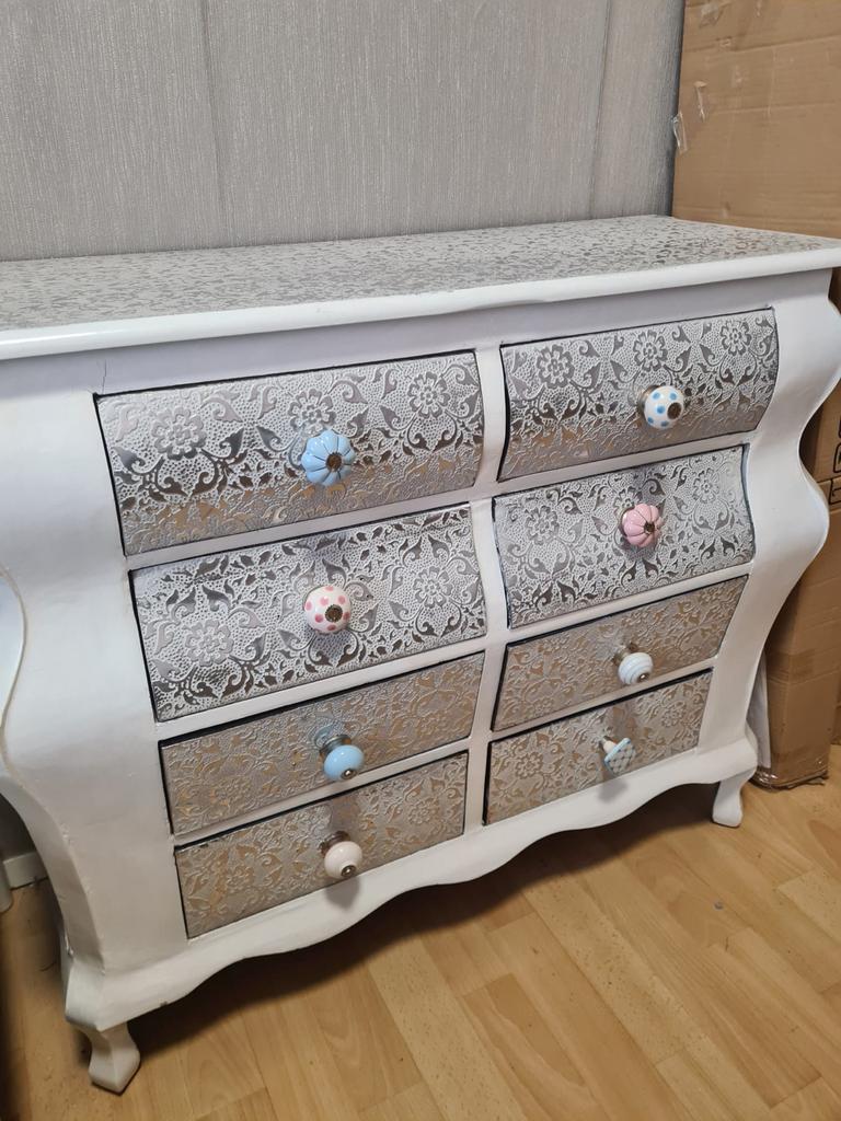 Buikkastje zilver, Ophalen, Gebruikt, 5 laden of meer, 50 tot 100 cm