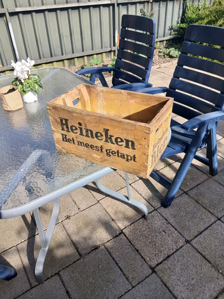 Houten heineken krat, Ophalen of Verzenden, Gebruikt, Overige typen, Heineken