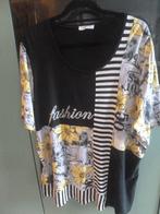 Donna Lisa . Tuniek met print en metalen tekst. maat 48/50, Overige kleuren, Blouse of Tuniek, Ophalen of Verzenden, Gedragen