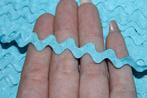 Galon / zigzag band 6mm - licht blauw #1418, Hobby en Vrije tijd, Naaien en Fournituren, Ophalen of Verzenden, Nieuw, Lint, Band of Elastiek