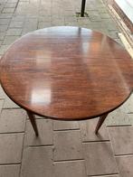 Houten uitschuifbare tafel, Ophalen, Gebruikt, 100 tot 150 cm, Rond