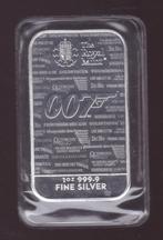 Zilverbaartje van 1 ounce zilver "James Bond 007", Ophalen of Verzenden, Zilver